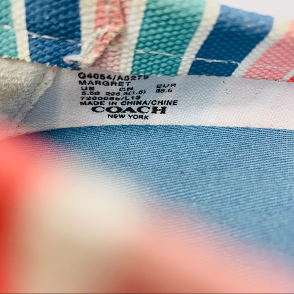 Coach Margret / Striped Canvas Espadrilles - Picture 8 of 8